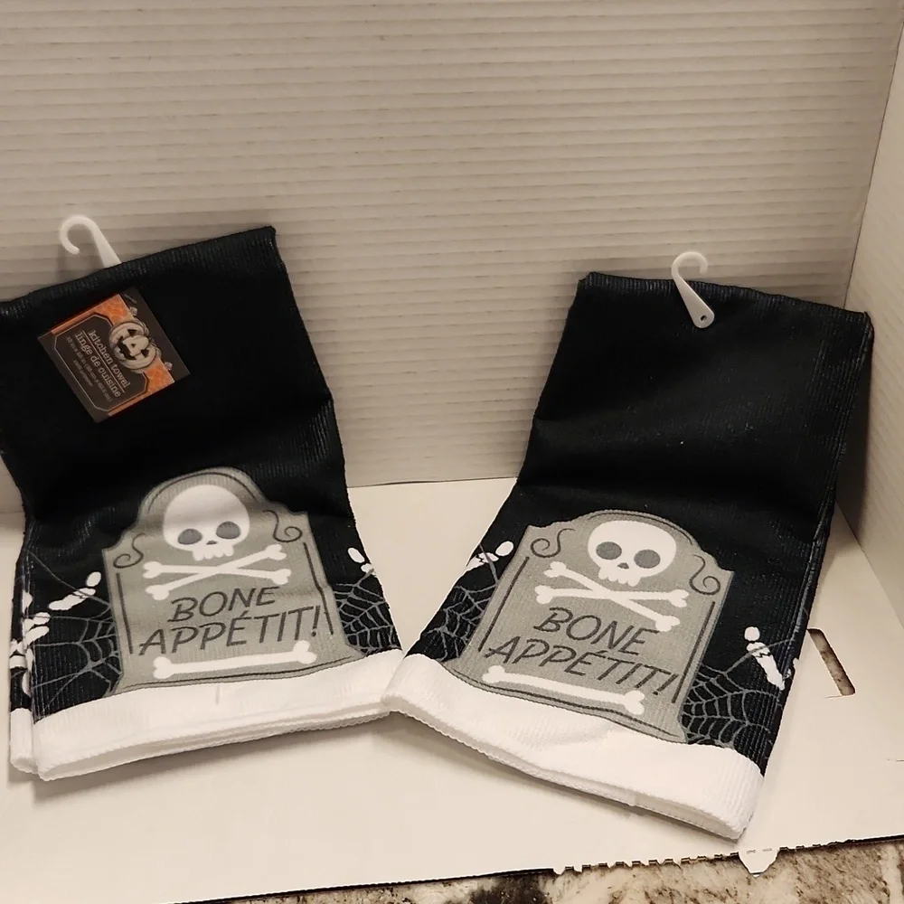 Halloween Kitchen Towel Set Goth